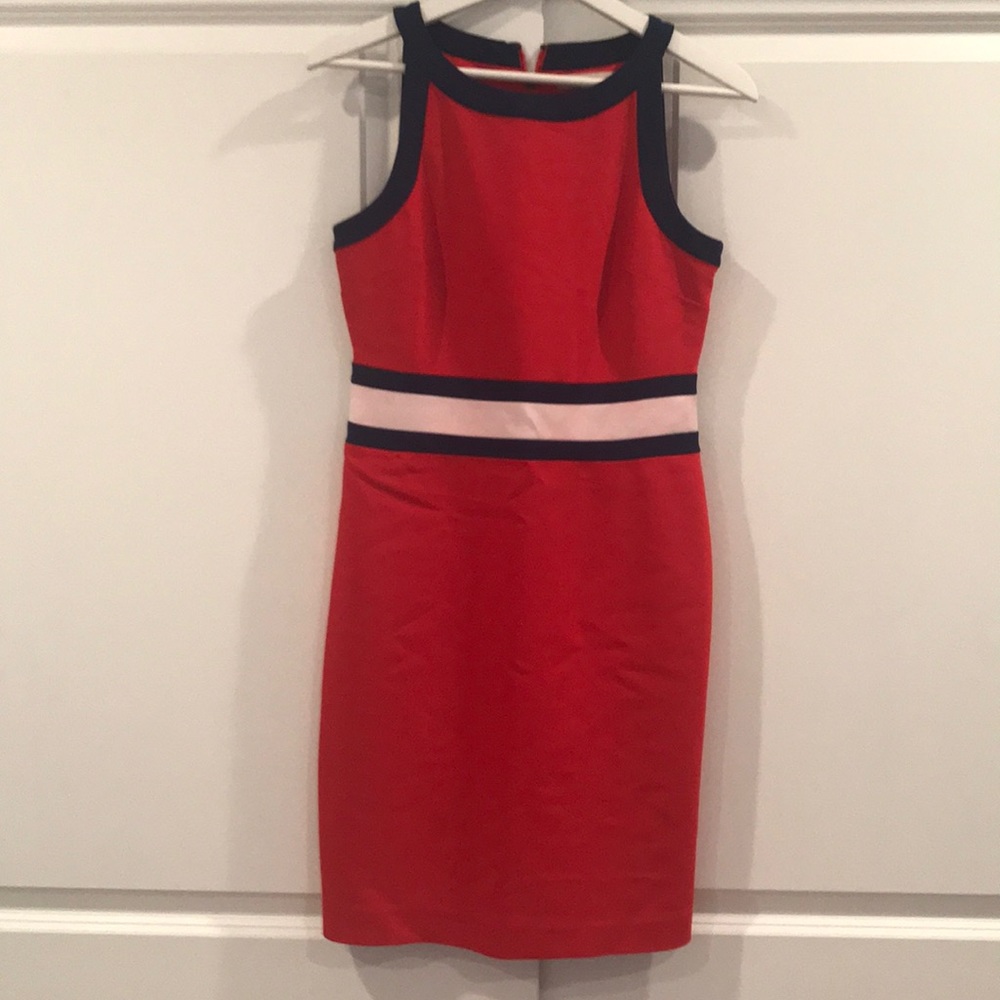 Red, white and Blue banana republic dress